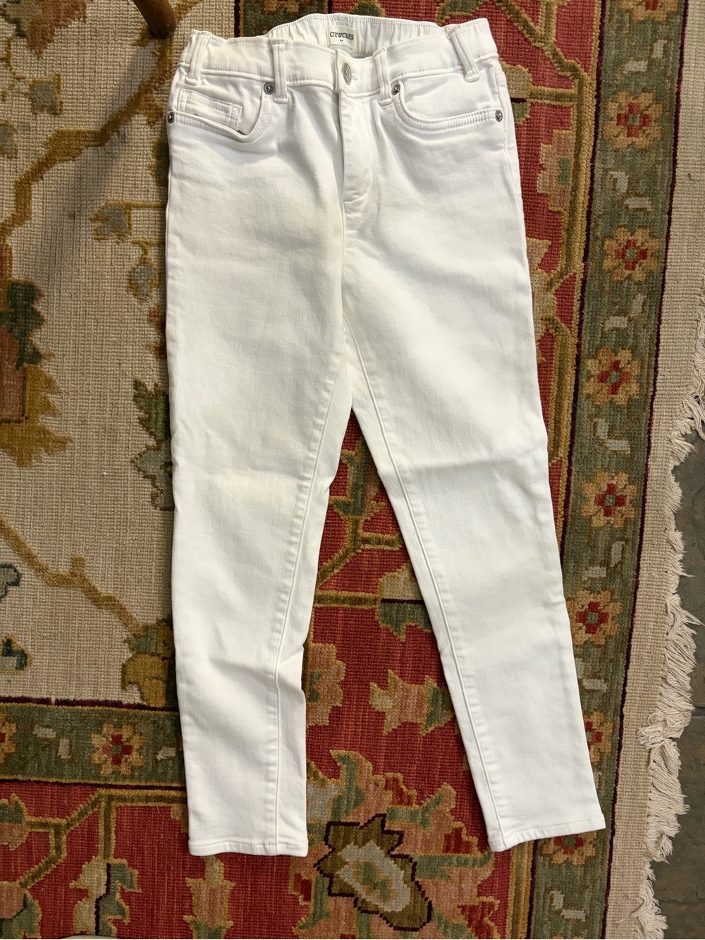 Crewcuts J.Crew Girls White Skinny Jeans Pants Size 10
